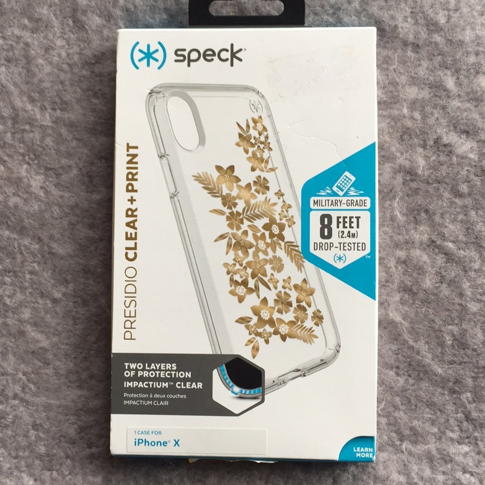 New with tags SPECK CLEAR AND PRINT IPHONE X Case